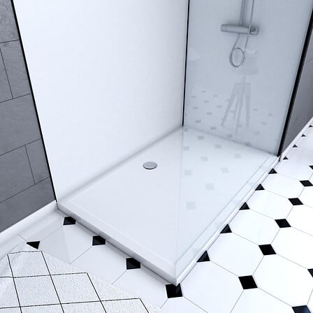 AURLANE Ensemble complet douche à l'Italiennne avec Receveur 90x120 + ... code EAN 3700710255109 