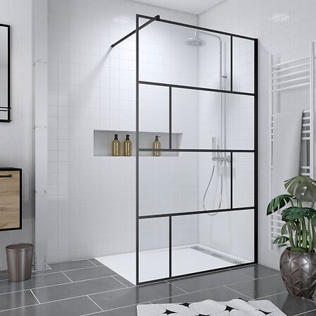 AURLANE AURLANE Pack Paroi de douche 120x195 cm + RECEVEUR EN ACRYLIQUE BLANC ... code EAN 3700710256052 