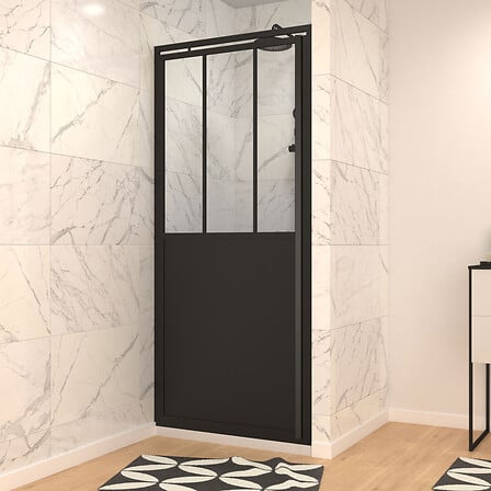 AURLANE Paroi porte de douche pivotante type at...