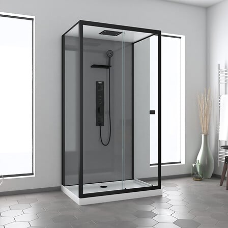 Cabine de douche Hydromassante 110x80 Receveur ...