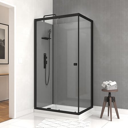 AURLANE Cabine de douche 110x80x209 cm - Receve...