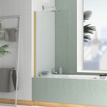 Pare-baignoire Rabattable 70x130cm - Profilé fi...