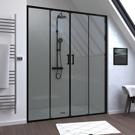 Paroi de douche 2 portes coulissantes 160x200 c...