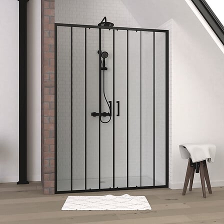Paroi de douche 2 portes coulissantes 140x200 c...