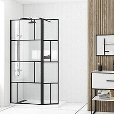 Paroi de douche avec pivot 80+40x195cm - Sérigr...