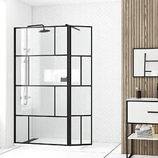 Paroi de douche avec pivot 100+40x195cm - Sérig...