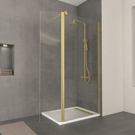 Paroi de Douche et Volet Pivotant 90+40x200 cm ...