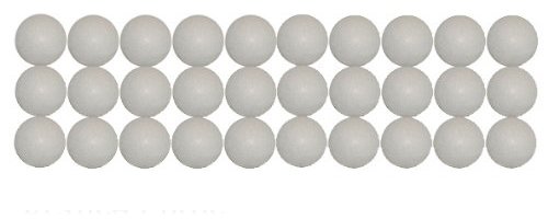 30 Balles Baby Foot Liège Blanches (30) - Bonzini