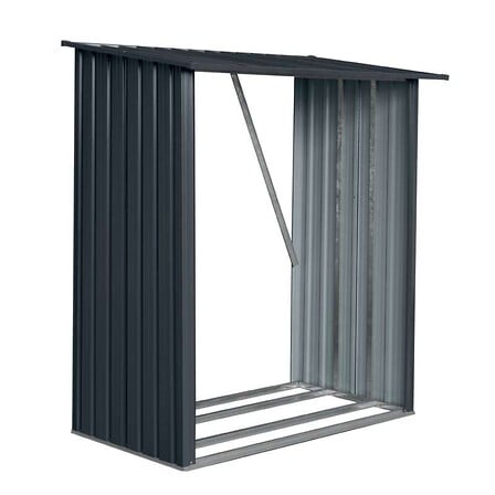 WERKAPRO Abri range bûches métal  1,63 x 0,89 H...