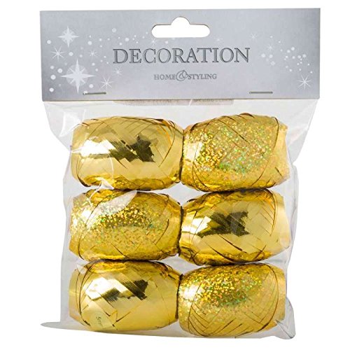 Ruban bolduc doré taille 5mmx 10m 6pcs 3700723488969 Decoration home styling
