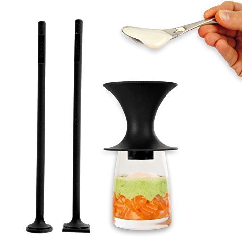 KUBB Kubb K106 Entonnoir pour Verrines + 2 Poussoirs Plastique Noir code EAN 3700725101088 