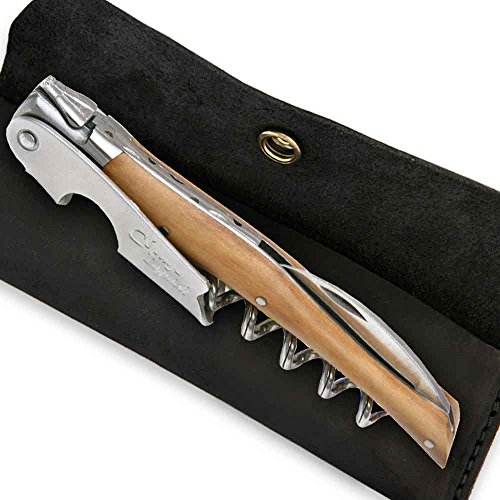 Sommelier Laguiole manche en bois dolivier