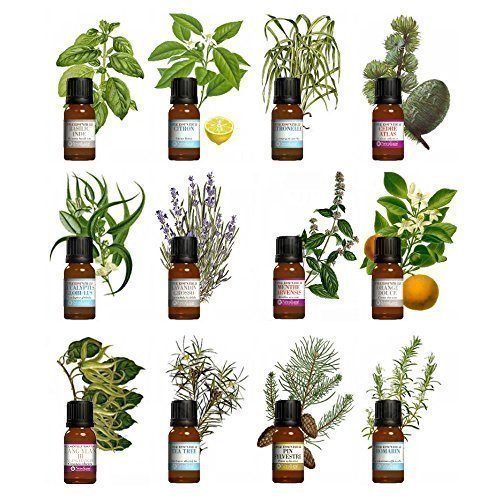 Kit aromathérapie - Lot de 12 huiles essentiell...