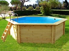 HABITAT ET JARDIN HABITAT ET JARDIN Piscine bois " Hawai " - 4.10 x 1.18 m + Mini pompe à chaleur ... code EAN 3700746411241 