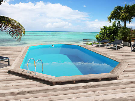 HABITAT ET JARDIN Piscine bois 