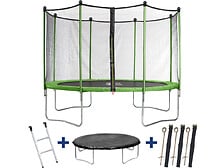 HABITAT ET JARDIN HABITAT ET JARDIN Trampoline "Yoopi" - Ø 3.65 m - Avec filet + échelle + couver ... code EAN 3700746426481 