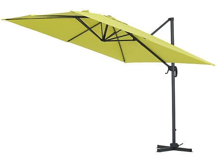 HABITAT ET JARDIN Parasol jardin déporté Alu "Sun 3" - Carré - 3 x 3 m - Vert code EAN 3700746426764 