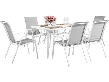 Salon de jardin en textilène 