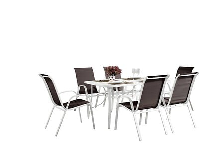 HABITAT ET JARDIN Salon de jardin en textilène "Cordoba" - Phoenix - Taupe code EAN 3700746437111 