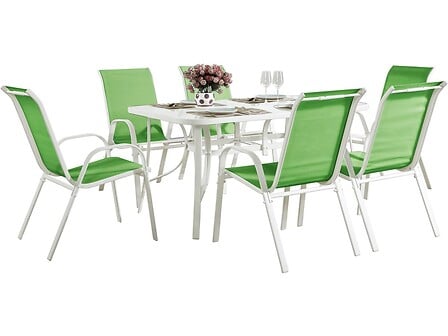 HABITAT ET JARDIN Salon de jardin en textilène "Cordoba" - Phoenix - Vert code EAN 3700746437173 