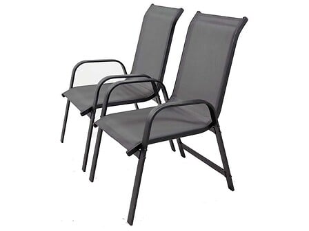 HABITAT ET JARDIN Fauteuil jardin Alu/Textilène "Porto" - Phoenix - Gris foncé  ... code EAN 3700746446106 