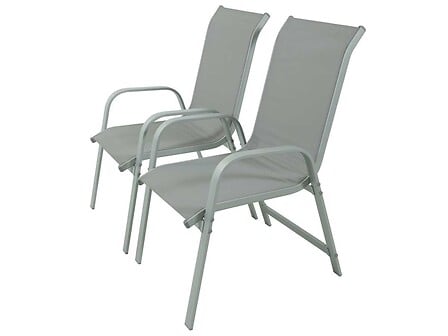 HABITAT ET JARDIN Fauteuil jardin Alu/Textilène "Porto" - Phoenix - Gris clair  ... code EAN 3700746446113 