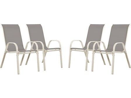 HABITAT ET JARDIN Fauteuil jardin Textilène "Cordoba" - Phoenix - Gris clair -  ... code EAN 3700746447134 