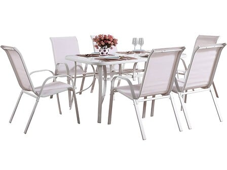 Salon de jardin en textilène 