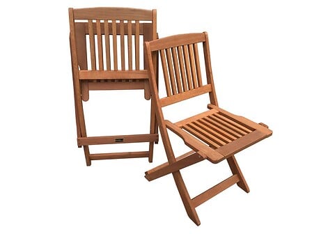 HABITAT ET JARDIN Lot de 2 chaises jardin plian...