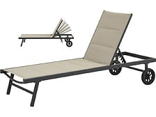 HABITAT ET JARDIN HABITAT ET JARDIN Bain de soleil textilène matelassé et aluminium "Bella" - Pho ... code EAN 3700746459069 