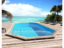 HABITAT ET JARDIN HABITAT ET JARDIN Piscine bois "Sao Paulo" - 6.57 x 4.07 x 1.20 m + Pompe à cha ... code EAN 3700746459816 