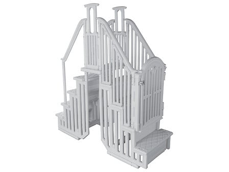 Escalier double pour piscine