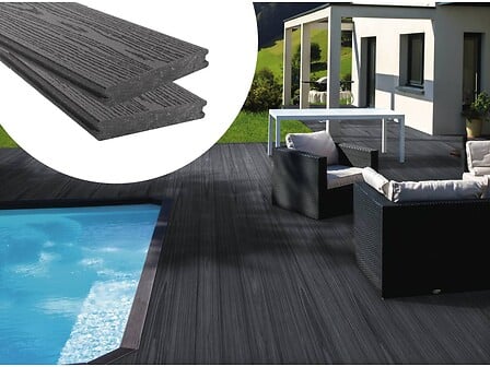 Pack 10 m² - Lames de terrasse composite co-ext...