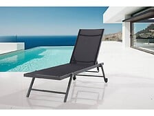 HABITAT ET JARDIN HABITAT ET JARDIN Lot de 2 Bains de soleil textilène et aluminium "Jolia" - Pho ... code EAN 3700746471764 