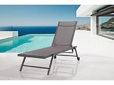 HABITAT ET JARDIN HABITAT ET JARDIN Lot de 2 Bains de soleil textilène et aluminium "Jolia" - Pho ... code EAN 3700746471771 