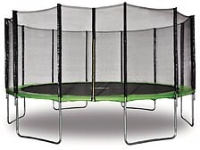 HABITAT ET JARDIN Trampoline " Yoopi " - Ø 4.90 m - Vert - Avec filet + échelle ... 3700746478848 HABITAT ET JARDIN HABITAT ET JARDIN Trampoline " Yoopi " - Ø 4.90 m - Vert - Avec filet + échelle ... 3700746478848 HABITAT ET JARDIN