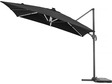 HABITAT ET JARDIN HABITAT ET JARDIN Parasol jardin déporté LED Alu "Sun 4 Luxe" - Rectangle - 3 x ... code EAN 3700746479050 