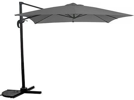 Parasol jardin déporté - 2.5 x 2.5 m - Gris