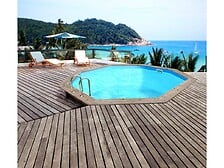 HABITAT ET JARDIN HABITAT ET JARDIN Piscine bois "Venecia" -  5.80 x 1.31 m +  Pompe à chaleur -  ... code EAN 3700746484900 