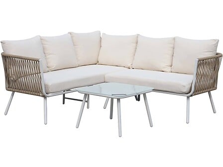 Salon de jardin en corde tressée 