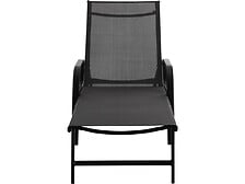 HABITAT ET JARDIN HABITAT ET JARDIN Lot de 2 Bains de soleil en métal "Farniente"- Gris code EAN 3700746486539 