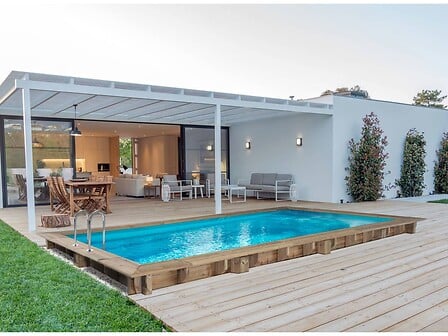 HABITAT ET JARDIN HABITAT ET JARDIN Piscine bois rectangle " Tobago "- 6.20 x 3.00 x 1.31 m code EAN 3700746487925 