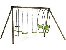 HABITAT ET JARDIN HABITAT ET JARDIN Portique bois "Nelio" - Avec 2 balançoires , 1 vis-à-vis et 1 ... code EAN 3700746492714 