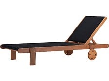 HABITAT ET JARDIN HABITAT ET JARDIN Bain de Soleil en bois exotique "Saïgon" - Maple - Noir code EAN 3700746499614 