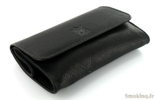 blague à tabac cuir cc002n noire