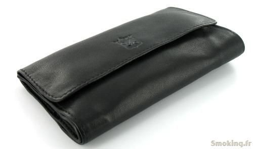 blague à tabac cuir cc004n noire
