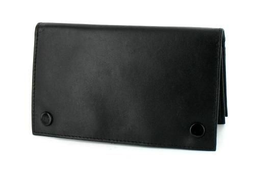 blague à tabac cuir cc009n noire