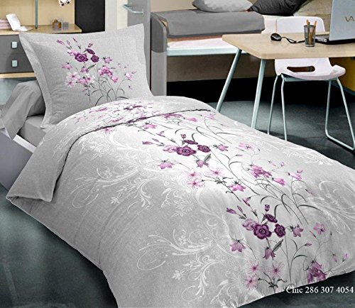 Nuage Ensemble 2 Pièces ROSA PRUNE Pour Lit 1 personnes: Housse de couette + 1 Taie d'oreiller 3700766343409 (3700766343409)