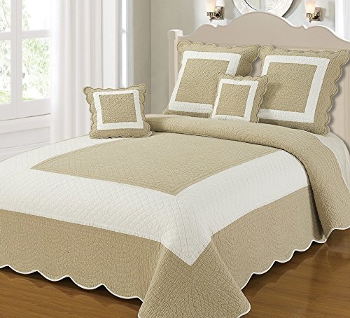 Nuage Couvre lit boutis 2 places IRINA Lin avec 2 Housses de coussin 3700766367382 (3700766367382)
