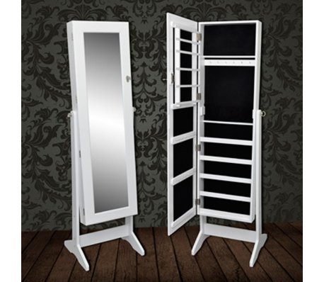 Decorush Armoire À Bijoux Blanche Sur Pied Avec Miroir Psyché 3700775015632 (3700775015632)